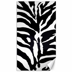Zebra-black White Canvas 40  X 72  by nateshop