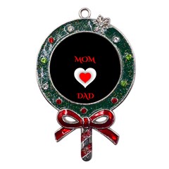 Mom And Dad, Father, Feeling, I Love You, Love Metal X mas Lollipop With Crystal Ornament by nateshop