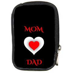 Mom And Dad, Father, Feeling, I Love You, Love Compact Camera Leather Case by nateshop