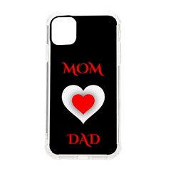 Mom And Dad, Father, Feeling, I Love You, Love Iphone 11 Tpu Uv Print Case by nateshop