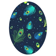 Feather, Bird, Pattern, Uv Print Acrylic Ornament Oval by nateshop