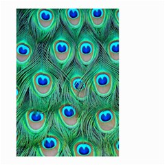 Peacock Feathers, Bonito, Bird, Blue, Colorful, Feathers Small Garden Flag (two Sides) by nateshop