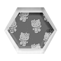 Hello Kitty, Pattern, Supreme Hexagon Wood Jewelry Box by nateshop