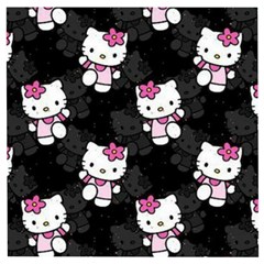 Hello Kitty, Pattern, Supreme Wooden Puzzle Square by nateshop