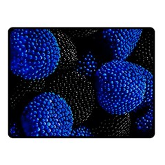 Berry, One,berry Blue Black Fleece Blanket (small) by nateshop