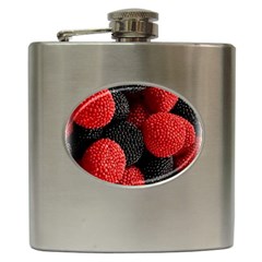 Berry,curved, Edge, Hip Flask (6 Oz) by nateshop