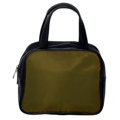 Brown, Color, Background, Monochrome, Minimalism Classic Handbag (one Side) by nateshop