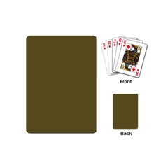 Brown, Color, Background, Monochrome, Minimalism Playing Cards Single Design (mini) by nateshop