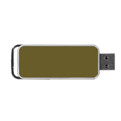 Brown, Color, Background, Monochrome, Minimalism Portable Usb Flash (two Sides) by nateshop