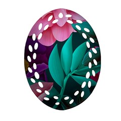 Eaves, Mate, Pink, Purple, Stock Wall Ornament (oval Filigree) by nateshop