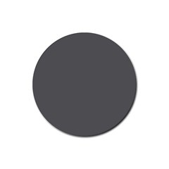 Gray, Color, Background, Monochrome, Minimalism Rubber Coaster (round) by nateshop