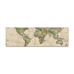 Vintage World Map Aesthetic Sticker Bumper (10 Pack) by Cemarart