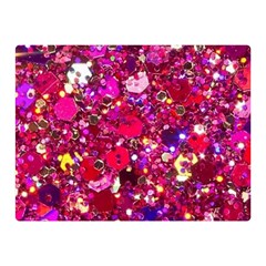 Pink Glitter, Cute, Girly, Glitter, Pink, Purple, Sparkle Two Sides Premium Plush Fleece Blanket (mini) by nateshop