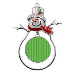 Punch Hole Metal Snowman Ornament by nateshop