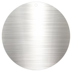 Aluminum Textures, Polished Metal Plate Uv Print Acrylic Ornament Round by nateshop