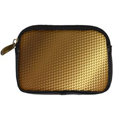 Gold, Golden Background ,aesthetic Digital Camera Leather Case by nateshop