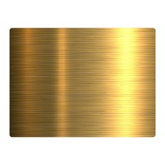 Golden Textures Polished Metal Plate, Metal Textures Two Sides Premium Plush Fleece Blanket (mini) by nateshop
