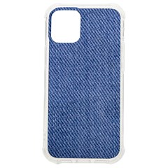 Blue Denim Texture Macro, Blue Denim Background, Jeans Background, Jeans Textures, Fabric Background Iphone 12 Mini Tpu Uv Print Case	 by nateshop