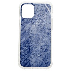 Blue Grunge Texture, Wall Texture, Blue Retro Background Iphone 12 Mini Tpu Uv Print Case	 by nateshop