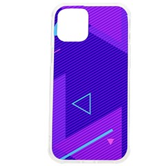 Purple Geometric Abstraction, Purple Neon Background Iphone 12 Pro Max Tpu Uv Print Case by nateshop