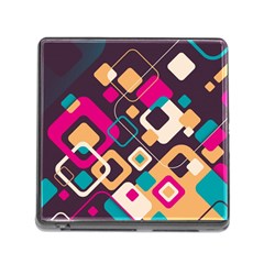 Colorful Abstract Background, Geometric Background Memory Card Reader (square 5 Slot) by nateshop