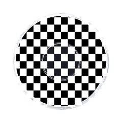 Black White Checker Pattern Checkerboard On-the-go Memory Card Reader