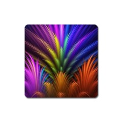 Abstract Colors - , Abstract Colors Square Magnet by nateshop