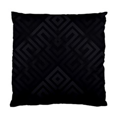 Black Pattern, Black, Pattern Standard Cushion Case (one Side) by nateshop