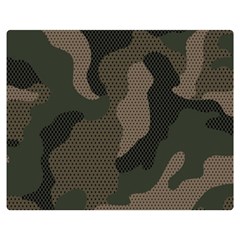 Camo, Abstract, Beige, Black, Brown Military, Mixed, Olive Two Sides Premium Plush Fleece Blanket (medium) by nateshop
