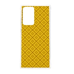 Yellow Floral Pattern Vintage Pattern, Yellow Background Samsung Galaxy Note 20 Ultra Tpu Uv Case
