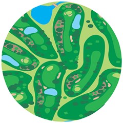 Golf Course Par Golf Course Green Wooden Puzzle Round by Grandong