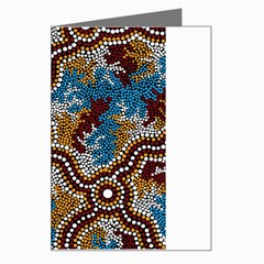 Authentic Aboriginal Art - Wetland Dreaming Greeting Card by hogartharts