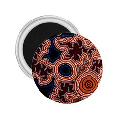 Authentic Aboriginal Art - Pathways 2 25  Magnets by hogartharts