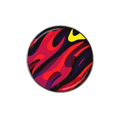 Abstract Fire Flames Grunge Art, Creative Hat Clip Ball Marker by nateshop