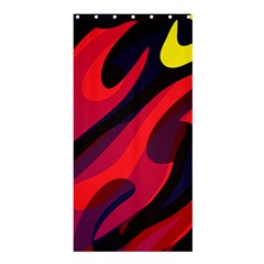 Abstract Fire Flames Grunge Art, Creative Shower Curtain 36  X 72  (stall)  by nateshop