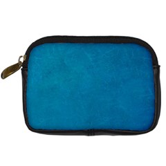 Blue Stone Texture Grunge, Stone Backgrounds Digital Camera Leather Case by nateshop