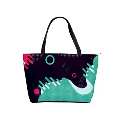 Colorful Background, Material Design, Geometric Shapes Classic Shoulder Handbag by nateshop