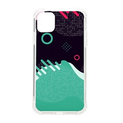 Colorful Background, Material Design, Geometric Shapes Iphone 11 Tpu Uv Print Case by nateshop