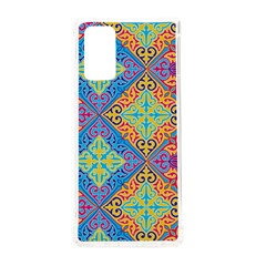 Colorful Floral Ornament, Floral Patterns Samsung Galaxy Note 20 Tpu Uv Case by nateshop