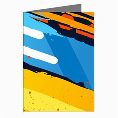 Colorful Paint Strokes Greeting Cards (pkg Of 8) by nateshop