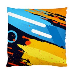 Colorful Paint Strokes Standard Cushion Case (two Sides) by nateshop