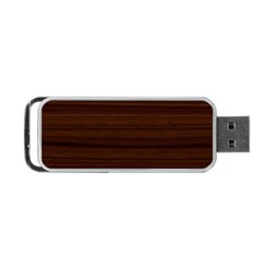 Dark Brown Wood Texture, Cherry Wood Texture, Wooden Portable Usb Flash (one Side) by nateshop