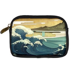 Sea Asia Waves Japanese Art The Great Wave Off Kanagawa Digital Camera Leather Case by Cemarart
