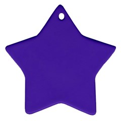 Ultra Violet Purple Star Ornament (two Sides) by bruzer