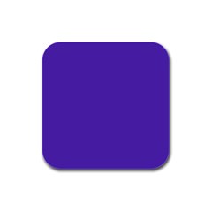 Ultra Violet Purple Rubber Square Coaster (4 Pack) by bruzer