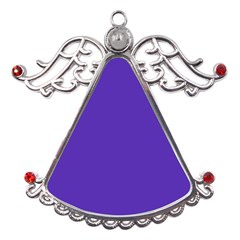 Ultra Violet Purple Metal Angel With Crystal Ornament