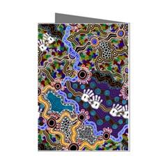 Authentic Aboriginal Art - Discovering Your Dreams Mini Greeting Cards (pkg Of 8) by hogartharts