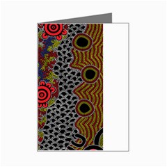 Authentic Aboriginal Art - Gathering 2 Mini Greeting Card by hogartharts