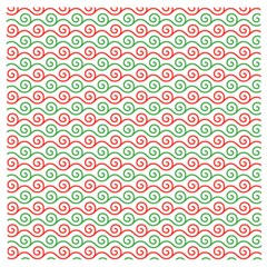 Spirals Geometric Pattern Design Wooden Puzzle Square