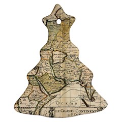 Tartaria Empire Vintage Map Christmas Tree Ornament (two Sides) by Grandong